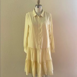 Yellow long sleeve dress